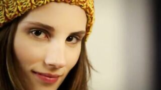 super hot brunette on my bigbed