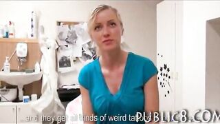 Big rack amateur Eurobabe drilled hard with stranger for money