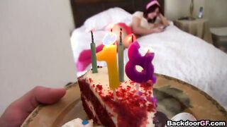 She gets anal sex on her birthday