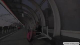 Blonde girl Jenny wants badly the camera