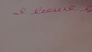 Zoey makes intimate moments with herself