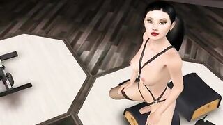 Busty hentai shemale bareback fucks