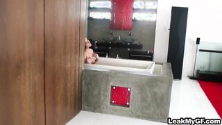 Tattoo girlfriend with nice ass blowjob and doggystyle