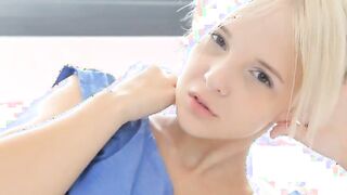 18yo fairhair teasing and stripping