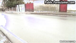 Horny guys fucking in public