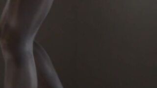 woman love masturbating with strap om