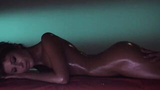 Sweaty cute lezzies enjoying strap on