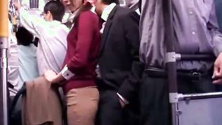 Young Collegegirl Reluctant public Bus Orgasm