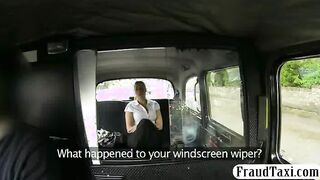 Big boobs blondie woman sucks and banged for a free fare