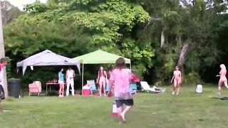 Young horny couple fucking in grass