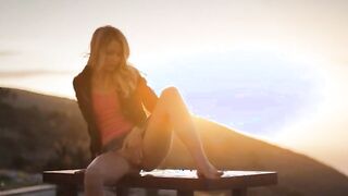 Sunset in Malibu in art undressing movie