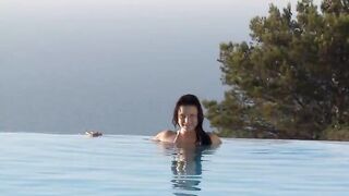 My girl teasing on our fist vacation