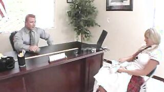 Directors table and ultra hungry student