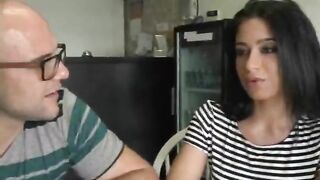 Slutty Brunette Amateur Girl Stripping For Cash