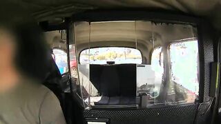 Busty nurse pussy fucked in cab