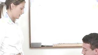 Hot young teen rages with her teacher