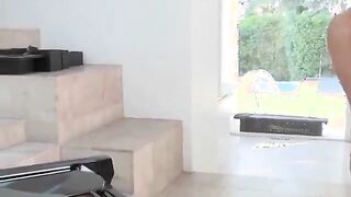 hot and wet little perky brunette girl