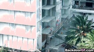 Cute girlfriend gives up her ass for anal sex