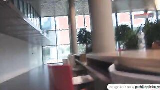 Great public nudity show and fucking with super hottie Violette