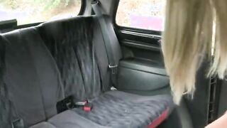 Lost and new to England Taylor fucked and jizzed inside the taxi