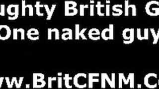 Group of CFNM British women plan torment for black man