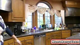 Boyfriend cheat on his girlfriend by fucking the milf next door!