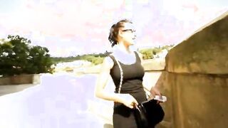 Curvy euro babe Katia gets fucked and receives a facial in public for cash