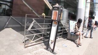 Babe gets covered with cum