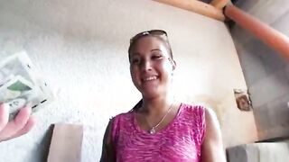 Eurobabe Agata gives head and pussy drilled for some money