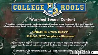 Amateur Brunette Filmed Fucking Guy at a Real College Party