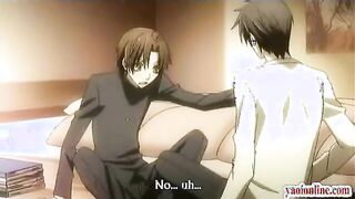 Inlove hentai gay touching his boyfriend