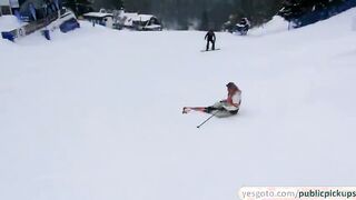 Nathaly Teges exposes her large breast after getting paid and gets fucked