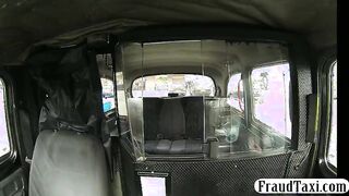 Amateur teen caught riding along in a taxi for free by the driver