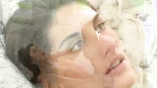 Sexy perky brunette getting slow and deep