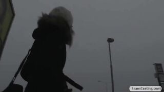 Student fucks for cash on her journey