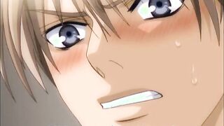 Tied up hentai gay jerked and hardcore fucked