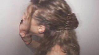 Pretty Latina Sucking Black Dick Through Glory Hole