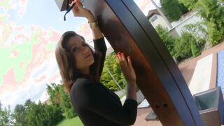 Creampie loving slut shows off her pussy