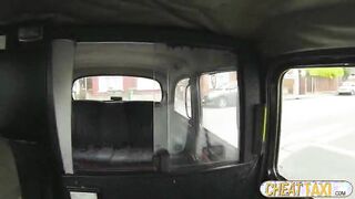Gorgeous amateur pays hot sex for her taxi ride and receives sperm douche