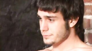 Amateur straight guy jerking himself