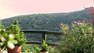 Naughty petite blonde gets a mouthful