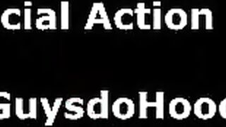 Interracial gay blowjob outdoors in sun black dude sucks white cock