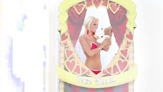 very sexy young blonde beauty