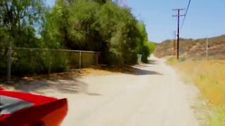 Hot Alena cums on the car with Presley