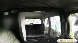 Hot and busty euro chick pays blowjob and sex for her taxi fare