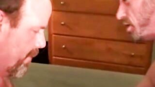 Hairy redneck dude handles ass dildo