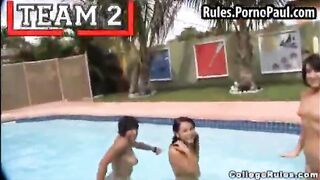 Hot college girls naked in the pool