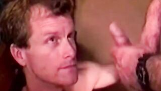 Mature southern bear facial after anal ass fucking