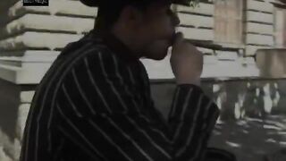 Curly blonde fucked by a mafia dude