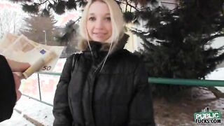 Busty Eurobabe plowed with perv stranger in exchange for money